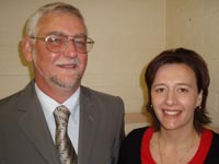 CSU's Associate Professor David McKinnon and Dr Lena Danaia from the School of Teacher Education.