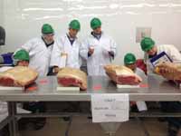Meat judging in the USA in January 2013. 