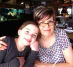 Ms Andrea Topic and her daughter Lauren. 