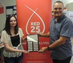 Port M blood donation 2014 win plaque