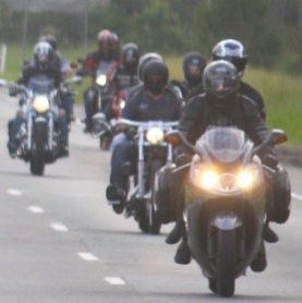 Motor bike riders