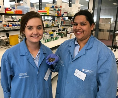 CSU PhD students Kiara Thompson and Esther Callcott