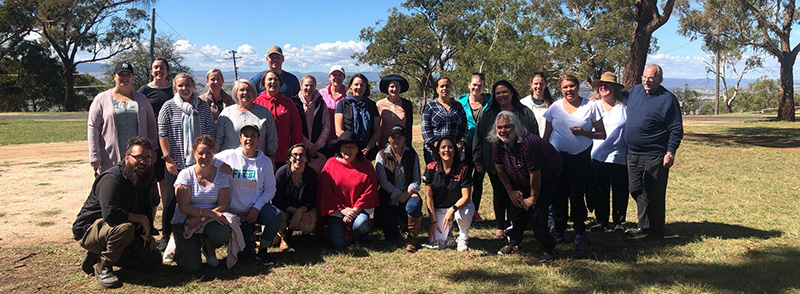 Participants in the On Country cultural immersion program