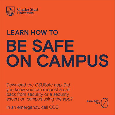 Learn how to be safe on campus 