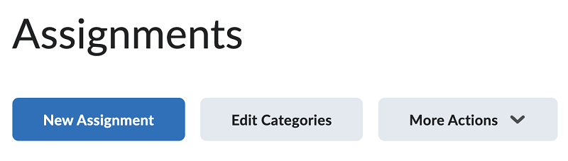 how to create assignments in brightspace