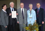 Left to right: Rev Tara Curlewis, Rev Professor Robert Gribben, Rev Professor James Haire, Dr Geraldine Smyth, and Rev Dr Ray Williamson