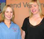 Left to right: CSU students Ms Claire Pettessen and Ms Jess Loughland will represent Australia at a meat judging competition in the USA in January 2011. 