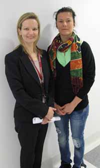 CSU researcer Dr Janelle Wheat (left) and PhD student Ms Marta Siekierska. 