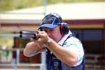 Champion clay target shooter Russell Mark. 