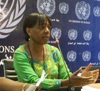 Staff Sergeant Isobel Granger has been involved in training Sudanese and UN female police 