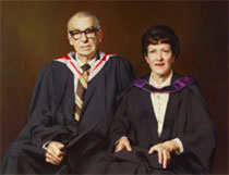 Portrait of Jack McDonogh and his wife Dr Colleen McDonogh