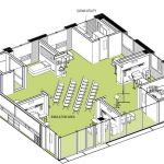 Schematic of the Nursing building refurbishment