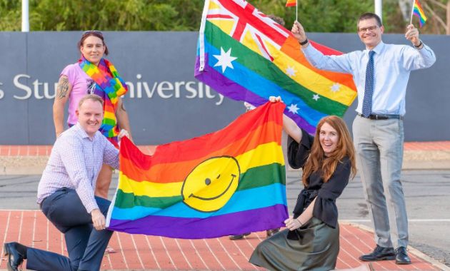 Charles Sturt congratulates Wagga Wagga Mardi Gras organiser for starring in documentary