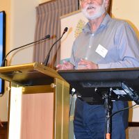 Dr Alan Niven gave the dinner address on Monday 28 October. He spoke on “What ritual teaches us about life, humour and ageing: Or should that be the other way around?” Photograph by Sarah Stitt