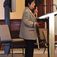 Professor Kalyani Mehta gave a keynote address on Tuesday 29 October titled The Universality of Spiritual Pursuits. Photograph by Sarah Stitt