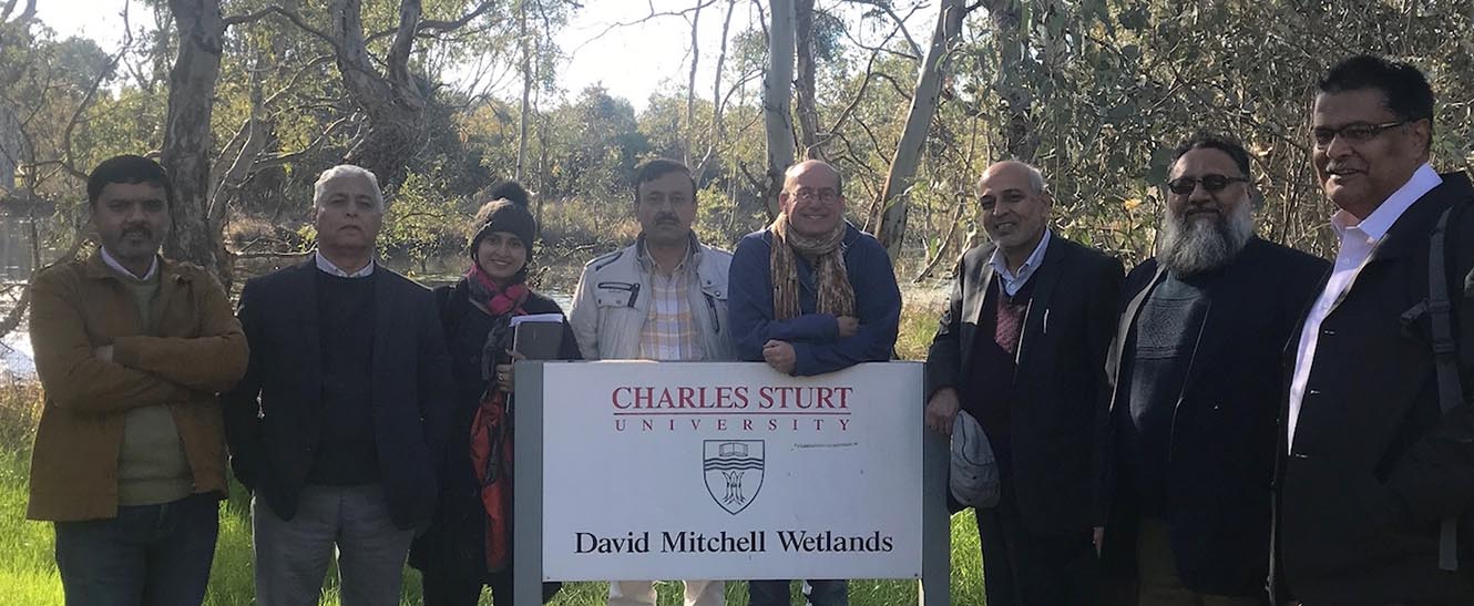 Delegates visiting Charles Sturt Campus