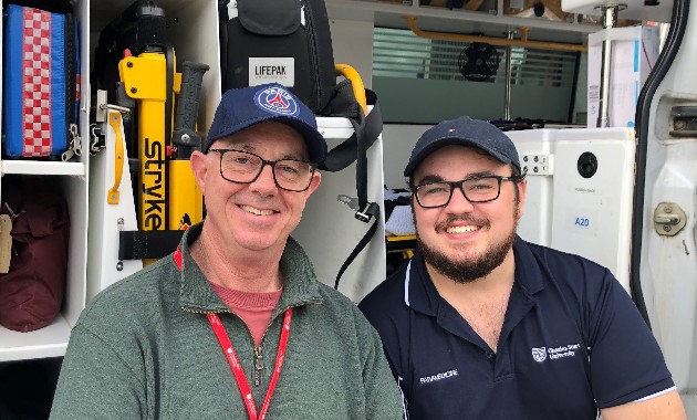 It’s all in the family for paramedic father and son