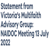 ACC&C signs the Victorian Multifaith Advisory Group Statement for NAIDOC Week