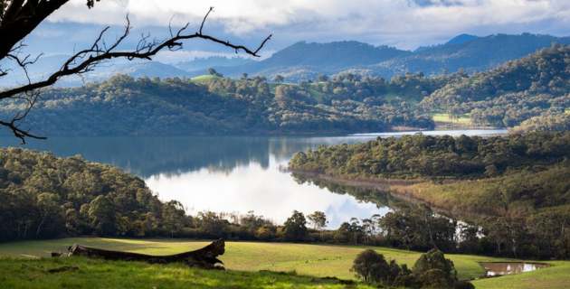 Lake and Mountains