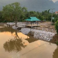 The Nam Pok Fishway in Laos.