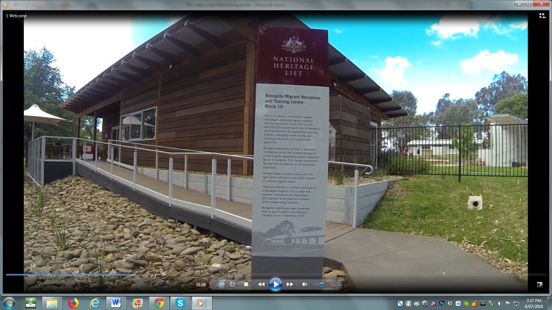 Entrance signage in front of Block 19