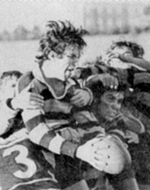 Ross Reynolds (far left with ball) in action for CSU in 1978.