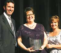 CSU student Mrs Jill Morris (centre) was named Vocational Student of the Year at the Australian Training Awards in Darwin in November.