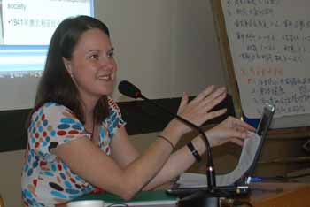 CSU graduate Ms Kara Jenkinson in China.