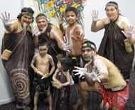 Members of the group, Maliyaa who performed at Nguluway at CSU in Wagga Wagga.