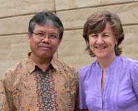 Drs Muktasam and Jo Millar at Thurgoona.