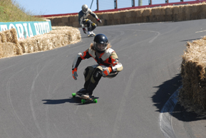 Downhill racers at Newton's Nation, Mt Panorama, Bathurst