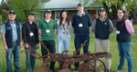 CSU Crop Competition Coach Dr Sergio Moroni, Mr Jamie Thornberry, Mr Cameron Prien, Ms Georgia Branson, Mr Lachlan Vogan, Mr Nathanael Liersch, and Co-Coach Ms Georgina Rees.