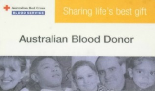 Blood donor card