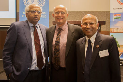 Professor Satendra Nandan, Rt Rev'd Professor Stephen Pickard and Dr Rakesh Malhotra