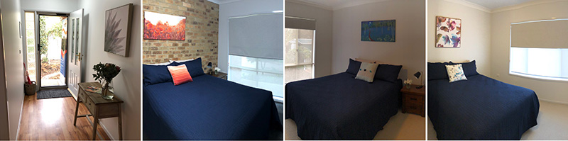 Composite of the various bedrooms