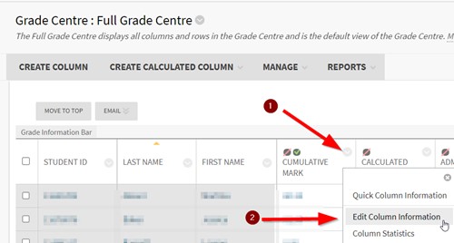 Add the created weighted column to the cumulative mark