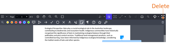 Deleting and altering annotation properties