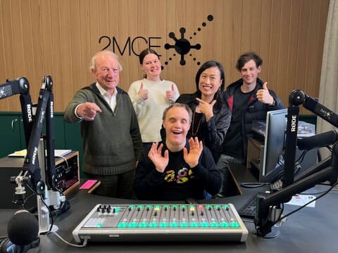 2MCE radio volunteers