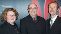 Margaret and Brett Van Heekeren with Professor Anthony Cahalan (centre), Dean of the CSU Faculty of Arts