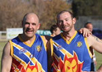 CSU student Mr Dave McGowan (left) and Mr Lincoln McBroom, Assistant Principal of Buninyong Public School in regional Australia.