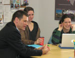 CSU Vice-Chancellor Professor Andrew Vann meets with CSU students in Ontario.