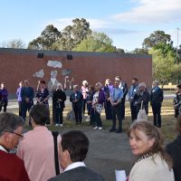 Ngunnawal Elder Tina Brown gave the Welcome to Country and performed the Smoking Ceremony at the Welcome Reception. Photograph by Sarah Stitt