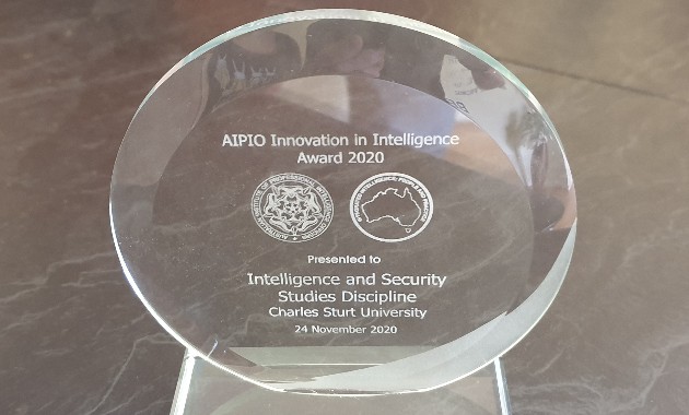 Industry award for new postgraduate intelligence analysis course