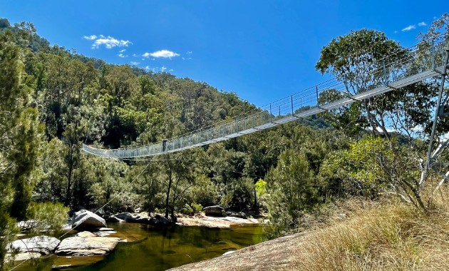 Historic bridge rebuilt on iconic Blue Mountains bush track