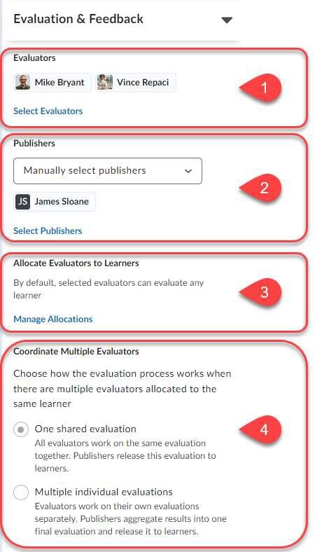 Four components of Evaluation Functionality