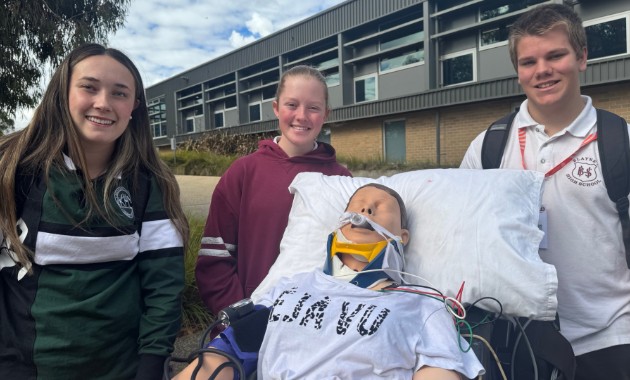 High school students experience a day-in-the-life of healthcare professionals 