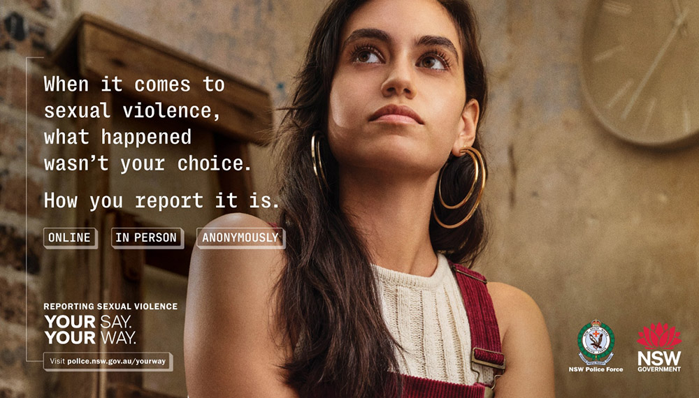 When it comes to sexual violence, what happened wasn't your choice. How you report it is.