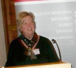 The keynote address was presented by Dr Susan Groundwater-Smith during the 2006 PEN Forum in Albury. Photo: D. Dawson
