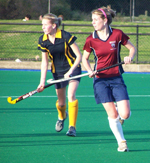 CSU&rsquo;s Tegan MacDonald in action with the gold medal winning CSU Women&rsquo;s Hockey team at the inaugural East Coast Challenge University Games
