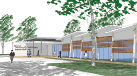 The architectural design concept for the proposed Bathurst Dental Education Clinic